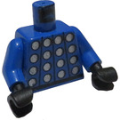 LEGO Син червен и Син Team Goalkeeper с "1" Торс (973 / 73403)