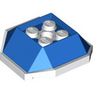 LEGO Blau Shell mit Weiß Unterseite (67013)