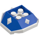 LEGO Blue Shell with White Bottom and Spikes (67931)