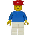 LEGO Blue Shirt and White Trousers and Red Cap Minifigure