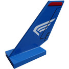 LEGO Blue Shuttle Tail 2 x 6 x 4 with Wing (Left) Sticker (6239)