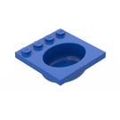 LEGO Blue Sink 4 x 4 Oval (6195)