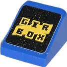 LEGO Blue Slope 1 x 1 (31°) with 'GXR BOX' Sticker (50746)