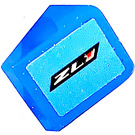 LEGO Bleu Pente 1 x 1 (31°) avec ZL1 Autocollant (35338)