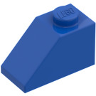 LEGO Blauw Helling 1 x 2 (45°) zonder Center Stud