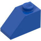 LEGO Blauw Helling 1 x 2 (45°) zonder centrale nop