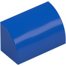 LEGO Blauw Helling 1 x 2 Gebogen (37352 / 98030)