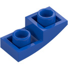 LEGO Blauw Helling 1 x 2 Gebogen Omgekeerd (24201)