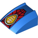 LEGO Blau Steigung 1 x 2 x 2 Gebogen mit Webbing und Scheinwerfer (16621 / 30602)