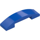 LEGO Blauw Helling 1 x 4 Gebogen Dubbele (93273)