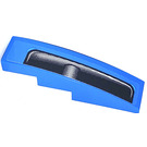 LEGO Blue Slope 1 x 4 Curved with Black Decoration Right Sticker (11153)