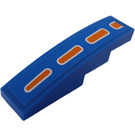 LEGO Blue Slope 1 x 4 Curved with Orange Stripes Right Side Sticker (11153)