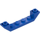 LEGO Blauw Helling 1 x 6 (45°) Dubbele Omgekeerd met Open Midden (52501)