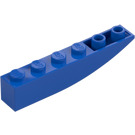 LEGO Blå Backe 1 x 6 Böjd Omvänd (41763 / 42023)