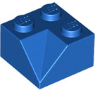 LEGO Blau Steigung 2 x 2 (45°) Doppelt Concave (Glatte Oberfläche) (3046)