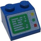 LEGO Blau Steigung 2 x 2 (45°) mit Computer Screen (3039)