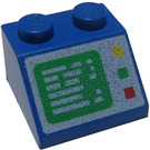 LEGO Blauw Helling 2 x 2 (45°) met Computer Screen (9434 / 80261)