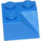 LEGO Blue Slope 2 x 2 (45°) with Double Concave (Rough Surface) (3046 / 4723)