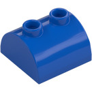 LEGO Blue Slope 2 x 2 Curved with 2 Studs on Top (30165)