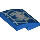 LEGO Blue Slope 2 x 2 Curved with Spider (15068 / 102226)