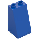 LEGO Blauw Helling 2 x 2 x 3 (75°) Holle noppen, ruw oppervlak (3684 / 30499)