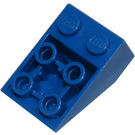 LEGO Blue Slope 2 x 3 (25°) Inverted with Connections between Studs (2752 / 3747)