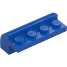 LEGO Blauw Helling 2 x 4 x 1.3 Gebogen (6081)