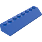 LEGO Blue Slope 2 x 8 (45°) (4445)