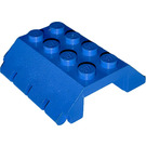 LEGO Blue Slope 4 x 4 (45°) Double with Hinge (4857)