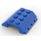 LEGO Blauw Helling 4 x 4 (45°) Dubbele met Scharnier (4857)