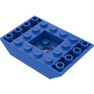 LEGO Blauw Helling 4 x 6 (45°) Dubbele Omgekeerd (30183)