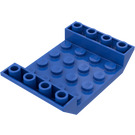 LEGO Blau Steigung 4 x 6 (45°) Doppelt Invertiert mit Open Center ohne Löcher (30283 / 60219)
