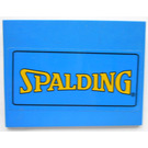 LEGO Blue Slope 6 x 8 (10°) with 'SPALDING' Sticker (4515)
