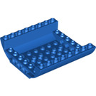 LEGO Blue Slope 8 x 8 x 2 Curved Inverted Double (54091)