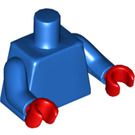 LEGO Blue Snowboarder Minifig Torso (973 / 88585)