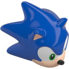 LEGO Niebieski Sonic the Hedgehog Głowa z Cielisty Twarz z Szeroki uśmiech to Lewy I Wink (104237)