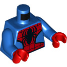 LEGO Blau Spiderman mit Kurz Beine Minifig Torso (973 / 76382)