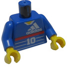 LEGO Blue Sports Soccer Addidas number 10 Torso (973)