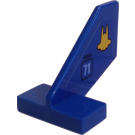 LEGO Bleu Queue 2 x 3 x 2 Fin avec NNENN 71 Earth Defense ID et logo Autocollant (44661)