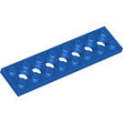 LEGO Blue Technic Plate 2 x 8 with Holes (3738)