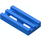 LEGO Blue Tile 1 x 2 Grille (with Bottom Groove) (2412 / 30244)