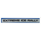 LEGO Blau Fliese 1 x 8 mit Extreme Ice Rally Aufkleber (4162)