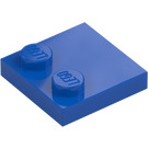 LEGO Blue Tile 2 x 2 with Studs on Edge (33909)