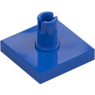 LEGO Blue Tile 2 x 2 with Vertical Pin (2460 / 49153)