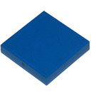 LEGO Blue Tile 2 x 2 without Groove