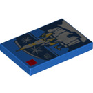 LEGO Blue Tile 2 x 3 with Disney Castle Set Box (26603)