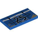 LEGO Blu Piastrella 2 x 4 con "25" (33702 / 87079)