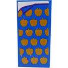 LEGO Blue Tile 2 x 4 with Bedspread with Gold Apples Sticker (87079)