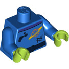 LEGO Blauw Torso Alien met Dirt Stains (973 / 76382)