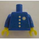LEGO Bleu Torse avec 4 Buttons et Star Badge (973)